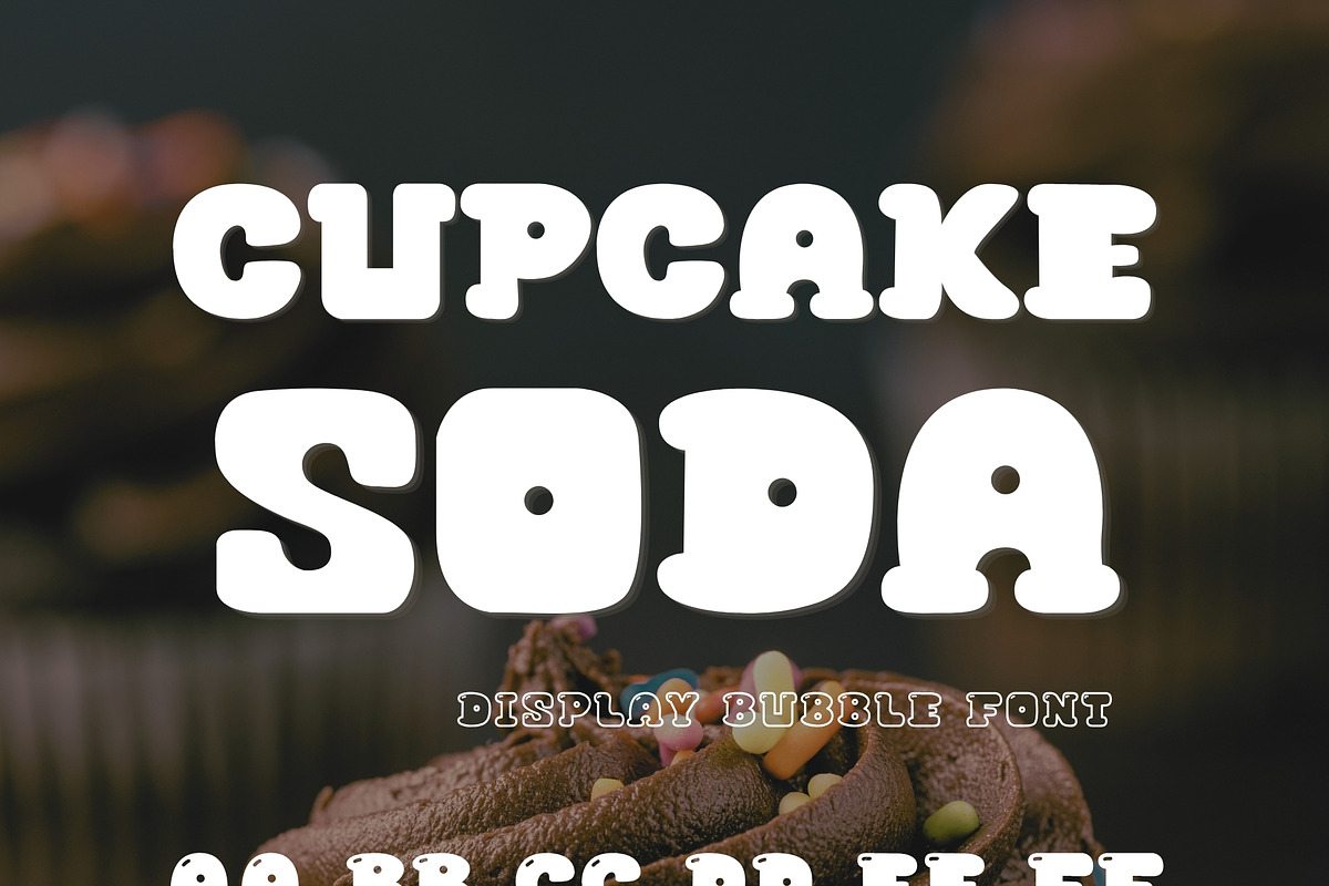 Bubble Display Font - Cupcake Soda, a Handwritten Font by ZoloDesignHub (Photo 9 of 9)