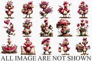 Whimsical Chicken Clipart Bundle, a Seasonal Illustration by Canvas Craft (Thumbnail 4 of 7)