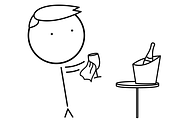 Bartender and waiter icons, an Icon by JK comics (Thumbnail 3 of 5)