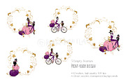 Halloween Fashion Witch Clipart, a Seasonal Illustration by KaramfilaS (Thumbnail 5 of 8)