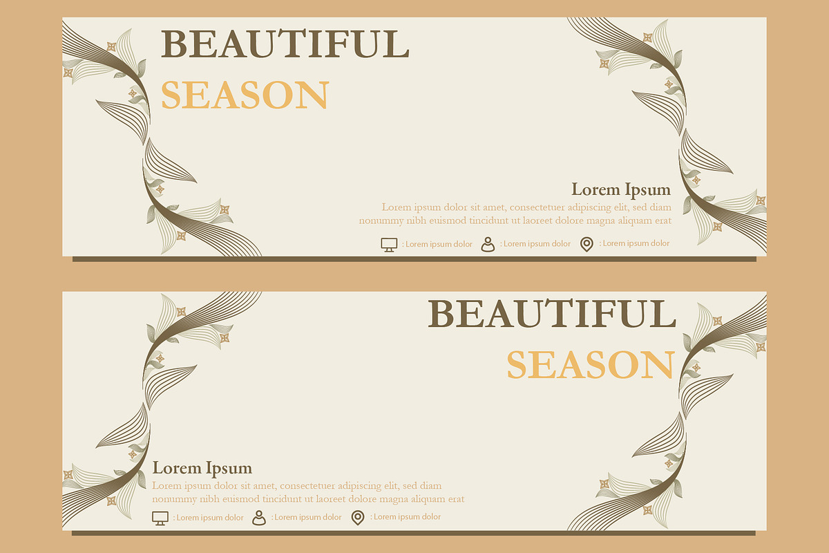 Abstract Floral Banner Template, a Marketing Template by sekitarief (Photo 3 of 3)