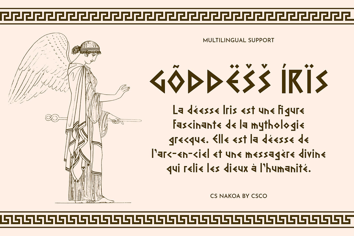 CS Nakoa – Ancient Greek Font, a Sans Serif Font by Craft Supply Co. (Photo 5 of 8)