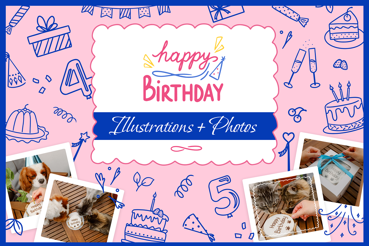 Birthday Party Graphics & Photos, an Object Illustration by ApollinariaManko (Photo 1 of 14)
