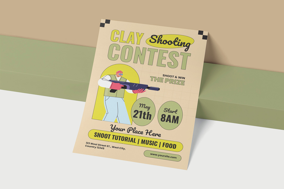 Clay Shooting Contest - Flyer, a Print Template by VUNIRA (Photo 2 of 2)