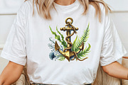 Watercolor Nautical Beach Clipart, an Illustration by CraftArtStudio (Thumbnail 4 of 6)