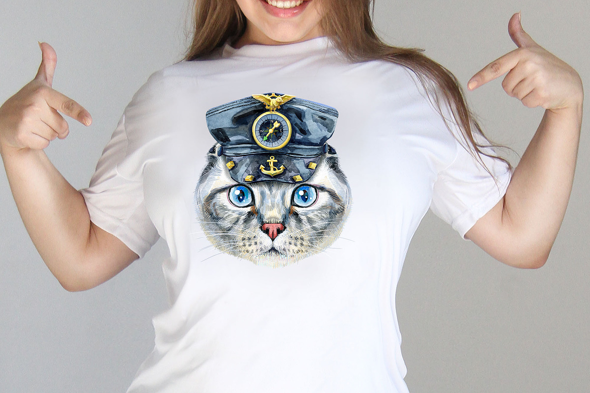 Portraits of scottish fold cat, an Animal Illustration by Watercolor fantasy (Photo 3 of 6)