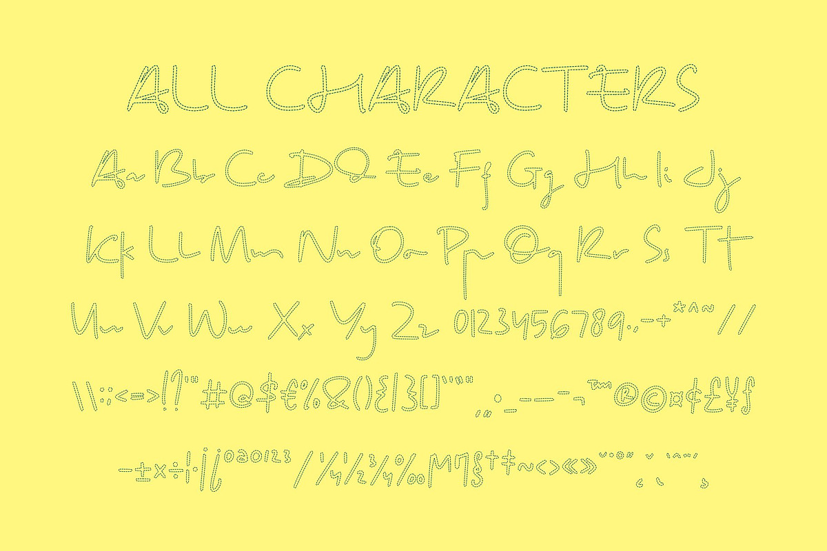 CS Daisha Dashed, a Script Font by Craft Supply Co. (Photo 8 of 8)