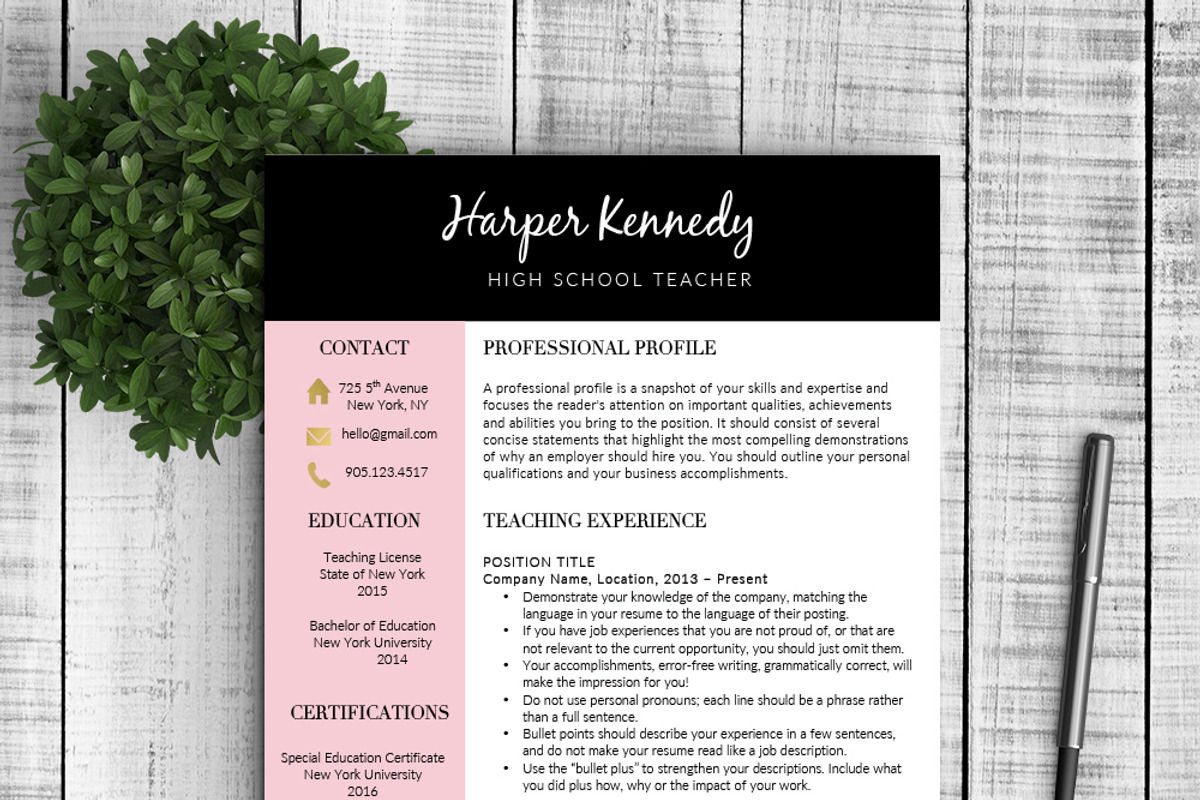 Resume & Cover Letter - Harper, a Resume Template by Resume Template Shoppe (Photo 1 of 8)