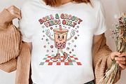 Boba And Groovy Vibes Only PNG, a Seasonal Illustration by CrexoraLab (Thumbnail 3 of 4)