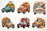 Fall Patchwork Truck Clipart, an Illustration by RobertsArt (Thumbnail 6 of 7)