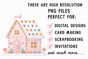 Watercolor Gingerbread House Clipart, an Illustration by Libby Wishes (Thumbnail 6 of 7)