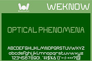 Optical Phenomena font, a Sans Serif Font by weknow (Thumbnail 1 of 8)