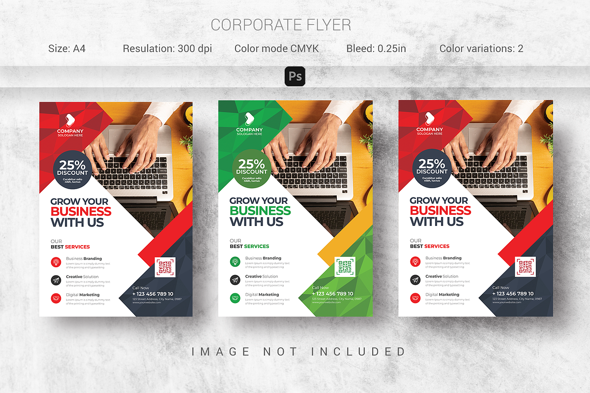 Corporate Flyer, a Flyer Template by Creativpixl (Photo 1 of 6)