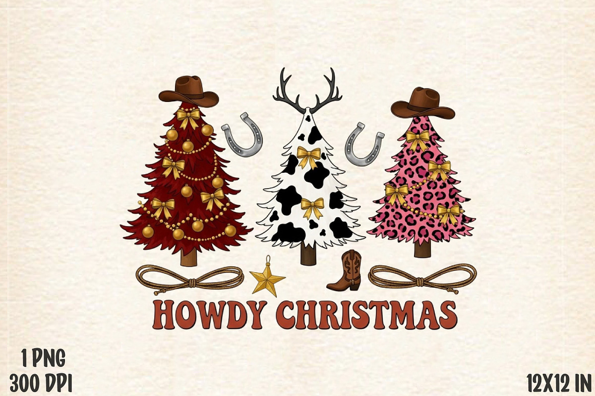 Howdy Christmas Png, an Illustration by Designworld (Photo 1 of 5)