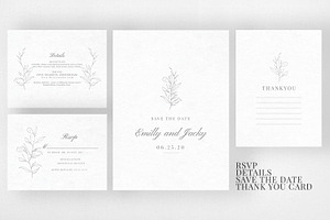 Minimal Sketch Wedding Suite