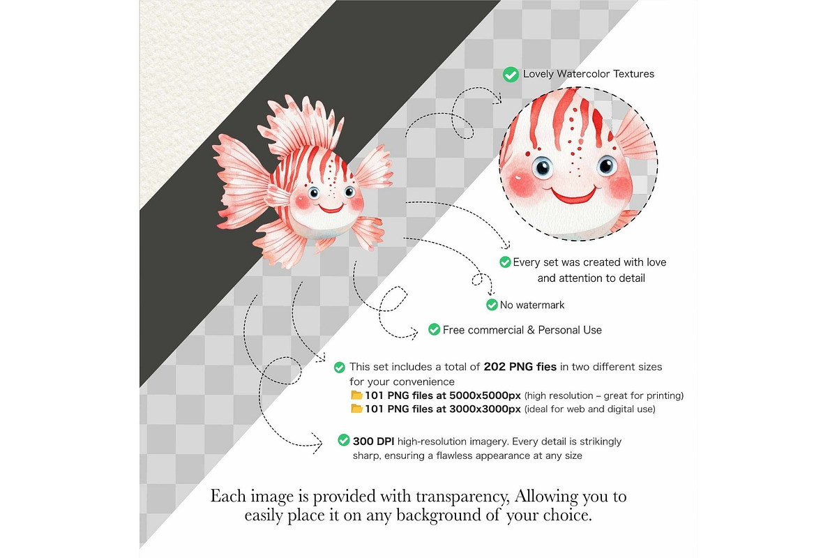 Cute Sea Animals Watercolor Clipart, an Animal Illustration by CharmClipart (Photo 2 of 9)
