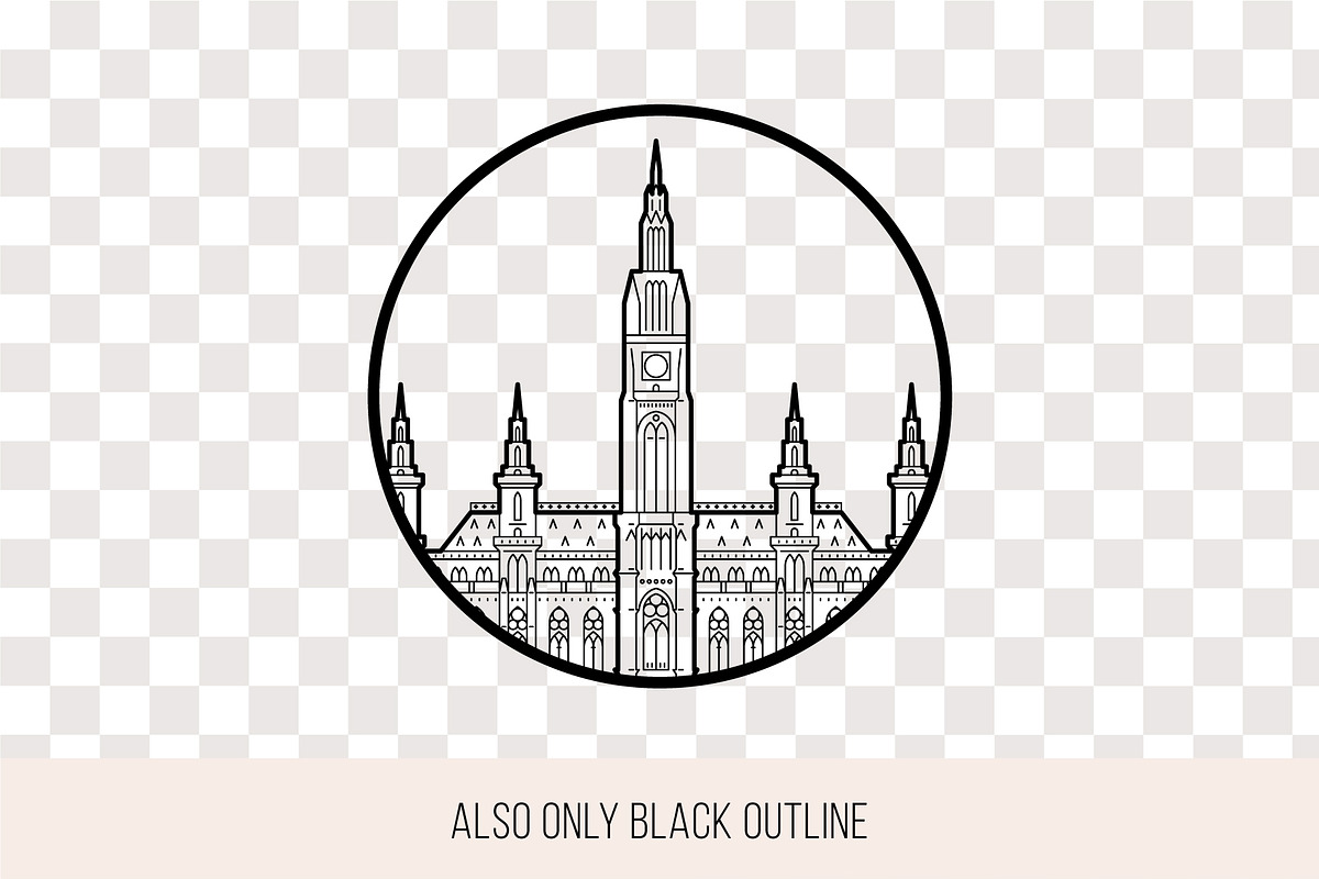 Icons of 30 European cities, a Work Illustration by TheMountBirdStudio (Photo 8 of 9)