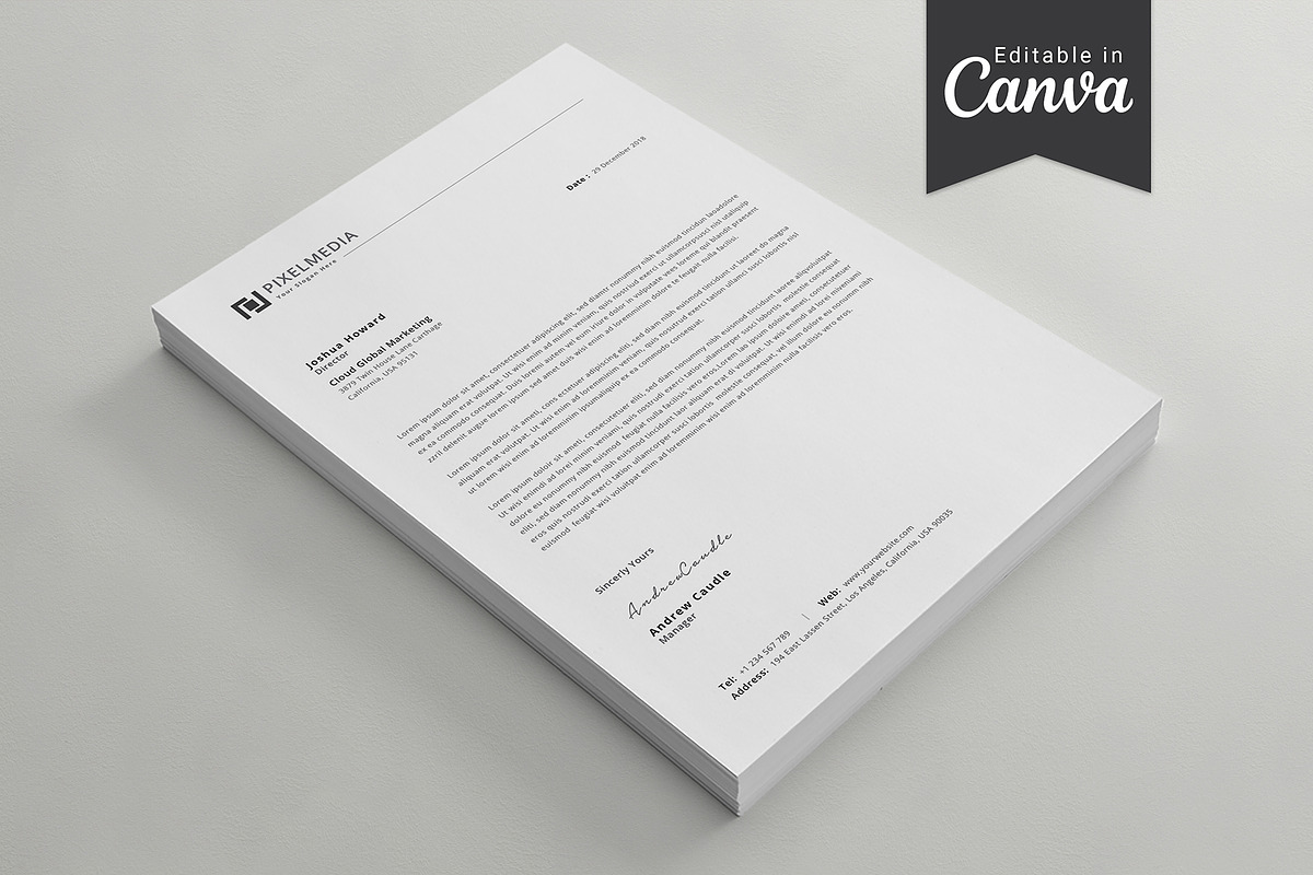 Letterhead, a Stationery Template by DesignDevisers (Photo 2 of 10)