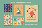 Retro Christmas Cartoon Characters, a Seasonal Illustration by Nadezhda Mikhailova (Thumbnail 2 of 14)