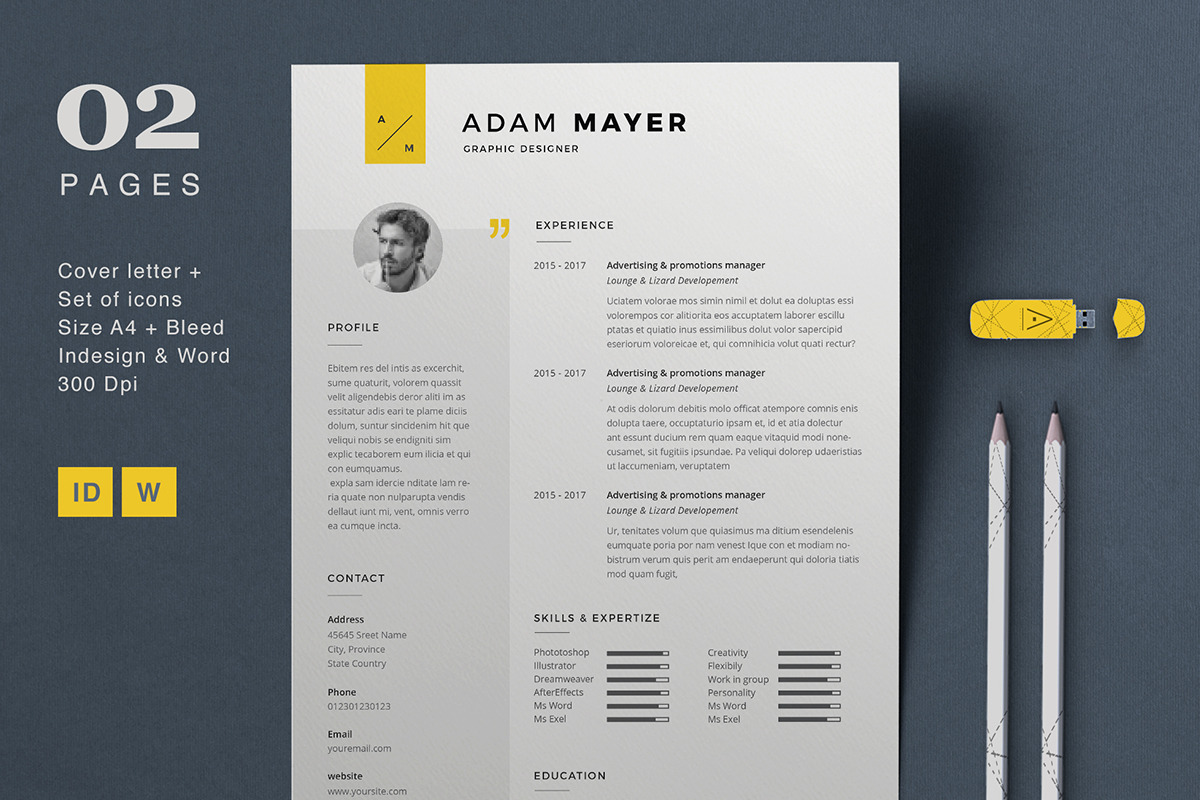 Resume Adam, a Resume Template by Astut (Photo 4 of 4)
