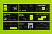 Black Company Profile Google Slide, a Presentation Template by graphicook (Thumbnail 3 of 5)