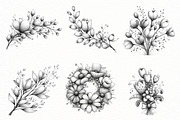 Watercolor wildflower clipart, an Illustration by Designworld (Thumbnail 4 of 8)