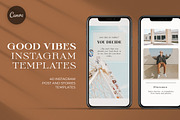 CANVA | Good Vibes Instagram Pack, a Social Media Template by Lyrata Studio (Thumbnail 1 of 12)
