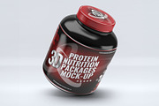 Sport Nutrition Jar Package Mockup, a Packaging Mockup by Xtrahive (Thumbnail 2 of 2)