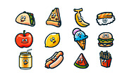 CUTE FOOD ICONS SET, a Food Illustration by grindstudio (Thumbnail 6 of 8)