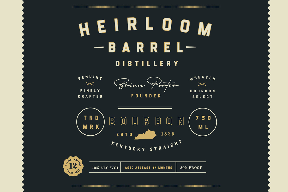 Flintstock - Industrial Display Font preview 2