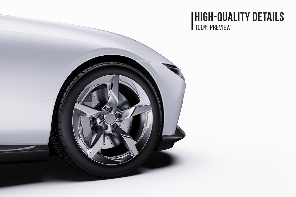 2027 Sport Convertible Mockup Set, an Advertising Mockup by Halal Graphic Studio (Photo 4 of 12)