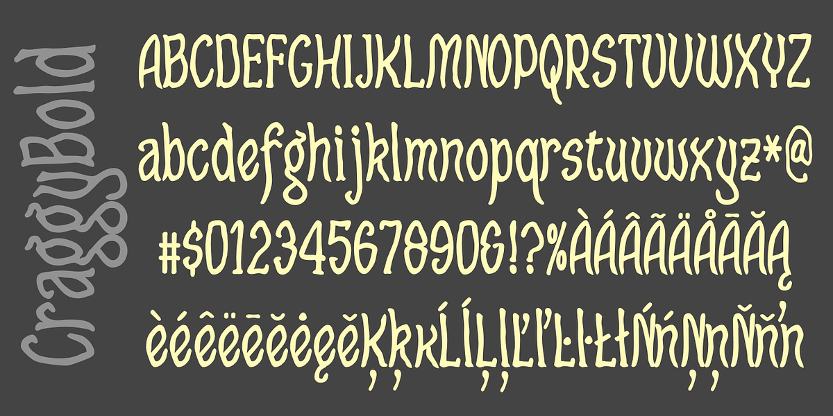 Craggy, a Handwritten Font by Ingrimayne Type (Photo 8 of 9)