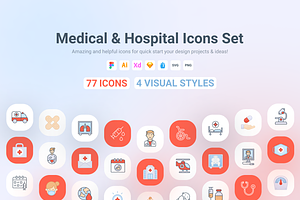 Medical & Hospital Icons Set
