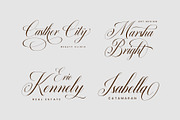 Quadrian - Elegant Script, a Script Font by Arterfak Project (Thumbnail 10 of 13)
