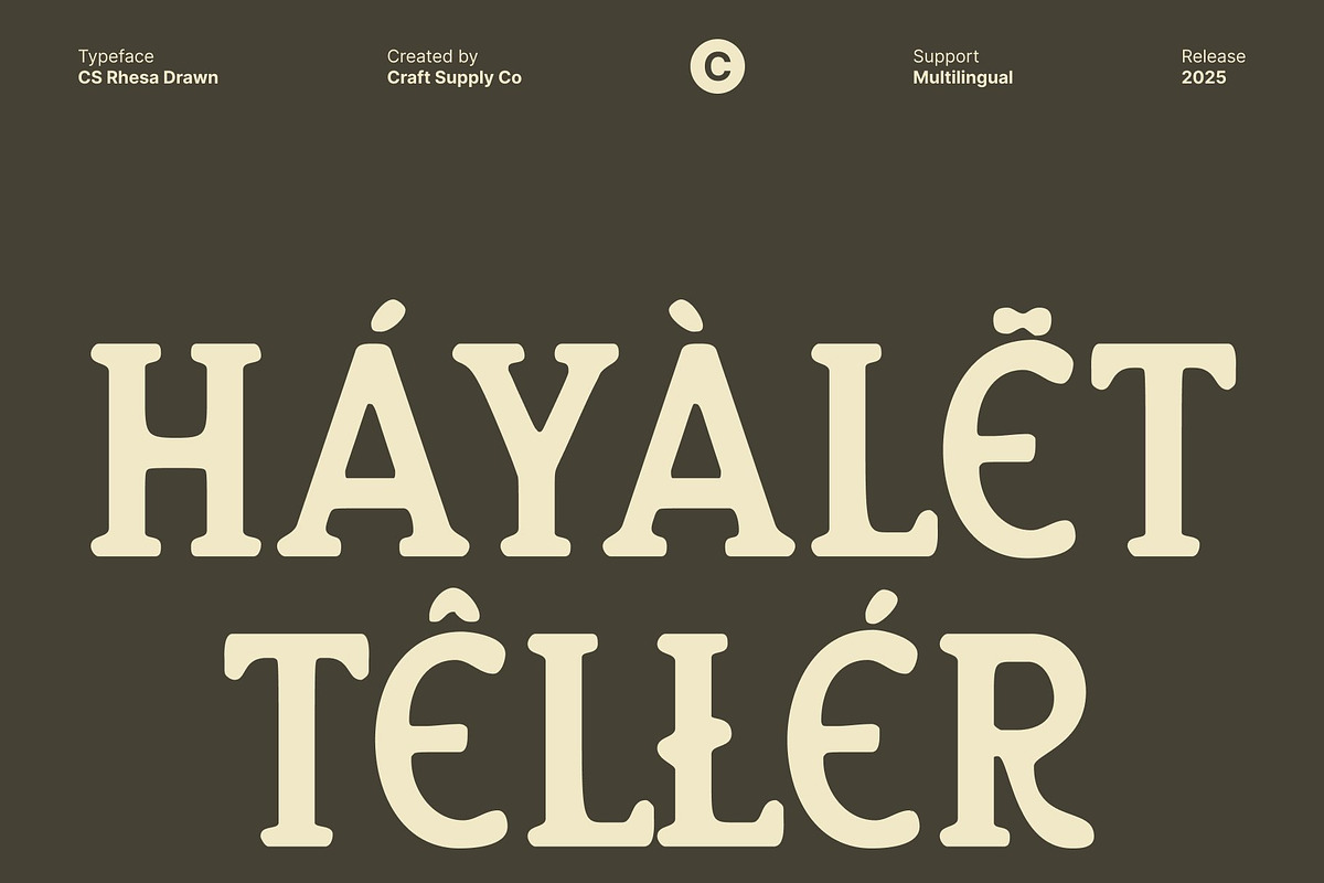 CS Rhesa Drawn, a Serif Font by Craft Supply Co. (Photo 6 of 8)
