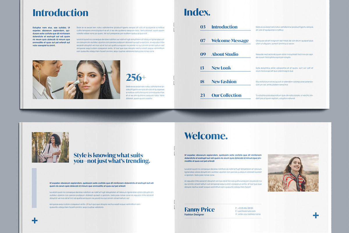 Elegant Fashion Magazine Layout preview 3