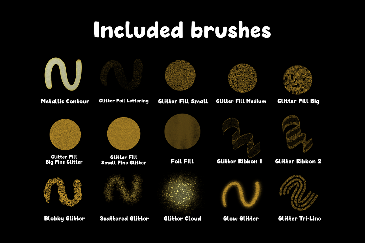 Glitter & Sparkle 2.0 for Procreate, a Brush Add-On by Design av MAD (Photo 3 of 10)