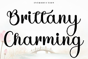 Brittany Charming, a Handwritten Font by FreshTypeINK (Thumbnail 1 of 8)