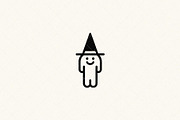 Minimalist Witch Icon, a Seasonal Illustration by Vectorium Studio (Thumbnail 2 of 3)