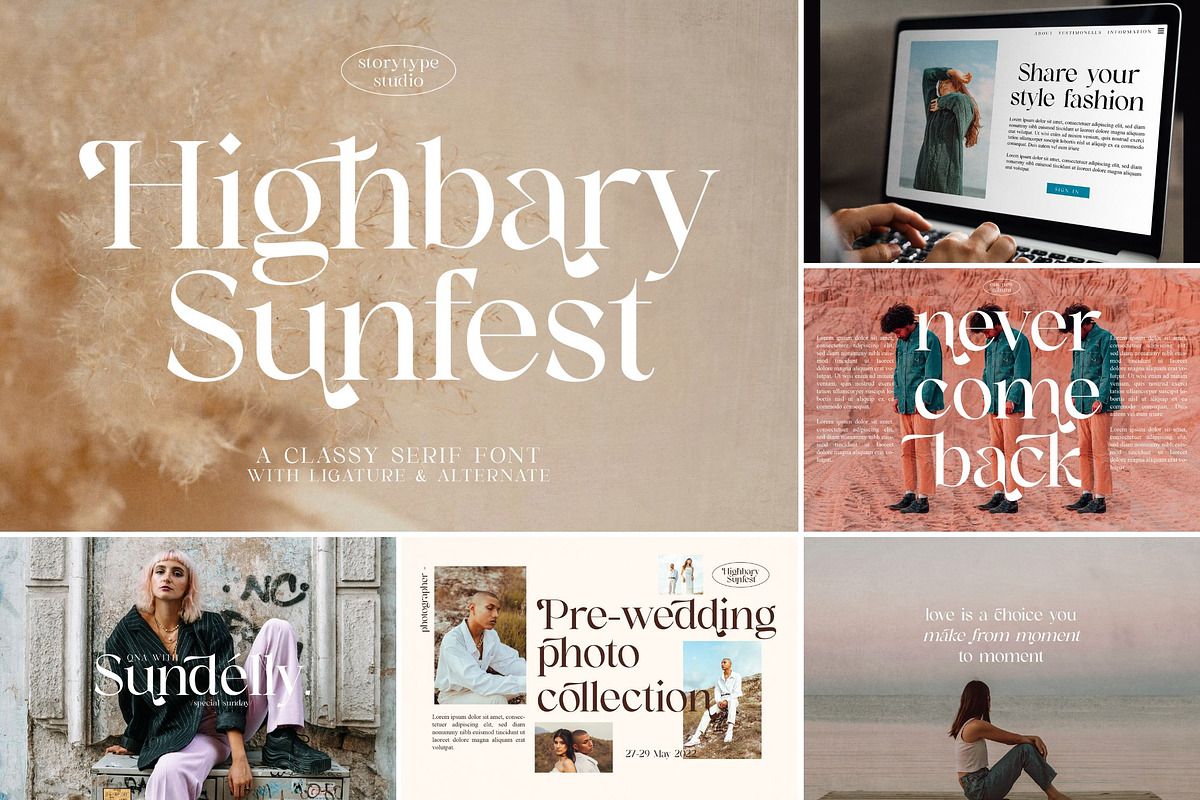 SALE! Modern & Classy Serif Font, a Serif Font by Storytype Studio (Photo 6 of 42)