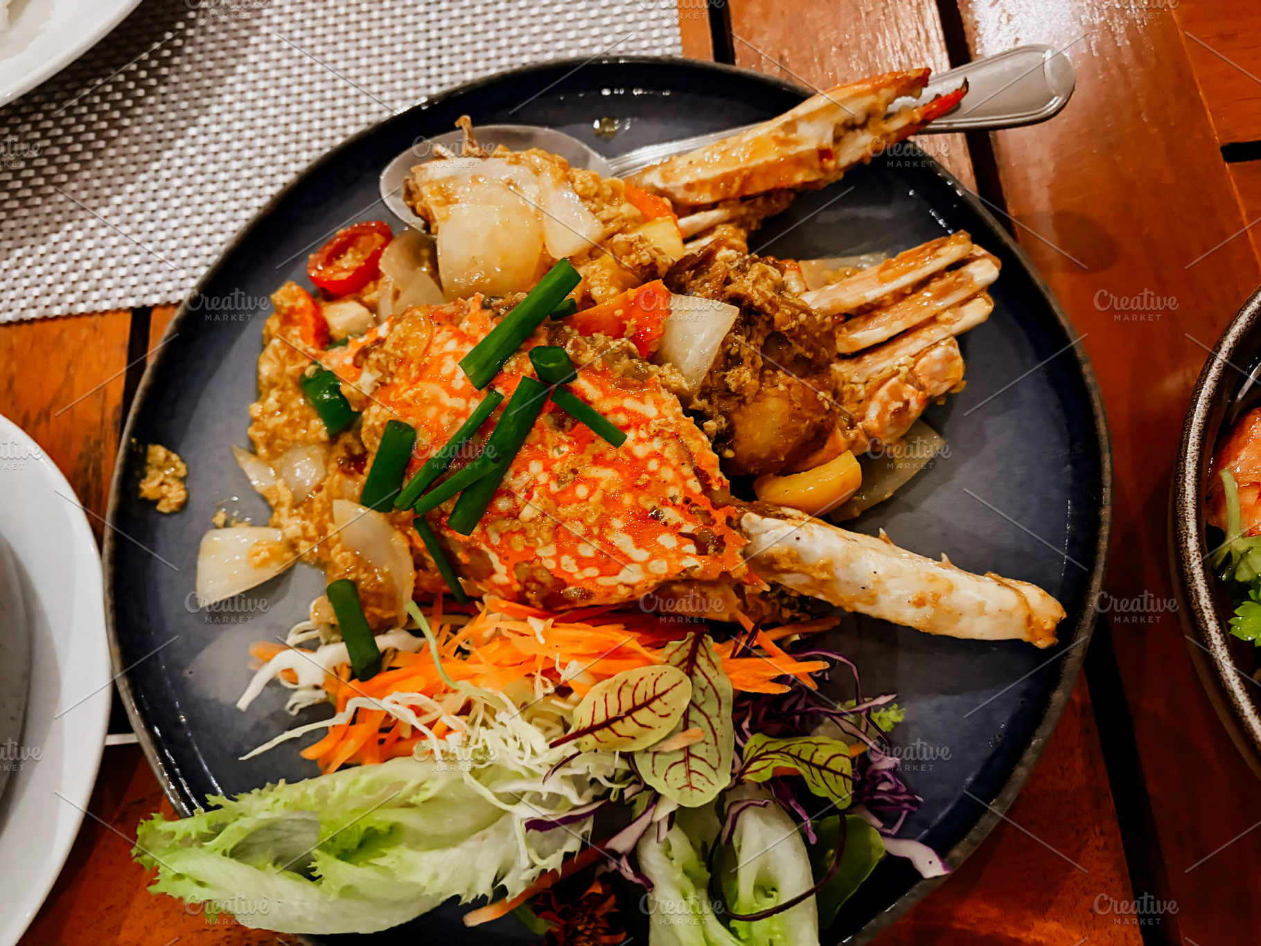 Stir-fried crab with curry powder, a Food & Drink Photo by AMMi