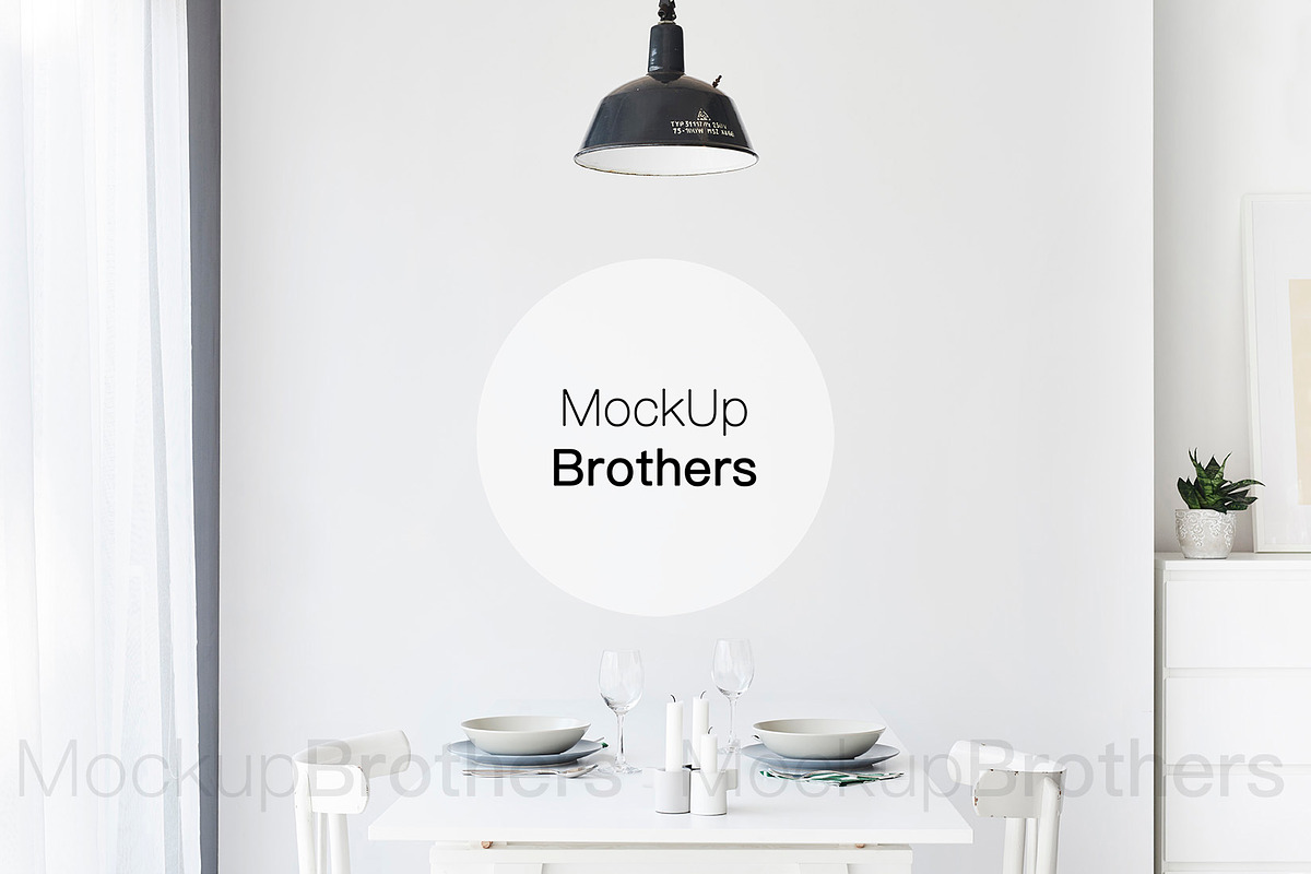 Dining room mockup mock up 23, a Print Template by MockUpBrothers (Photo 1 of 5)