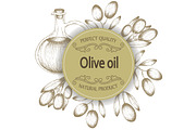 Olive oil hand drawn design elements, a Food Illustration by Tierre3012 (Thumbnail 2 of 4)