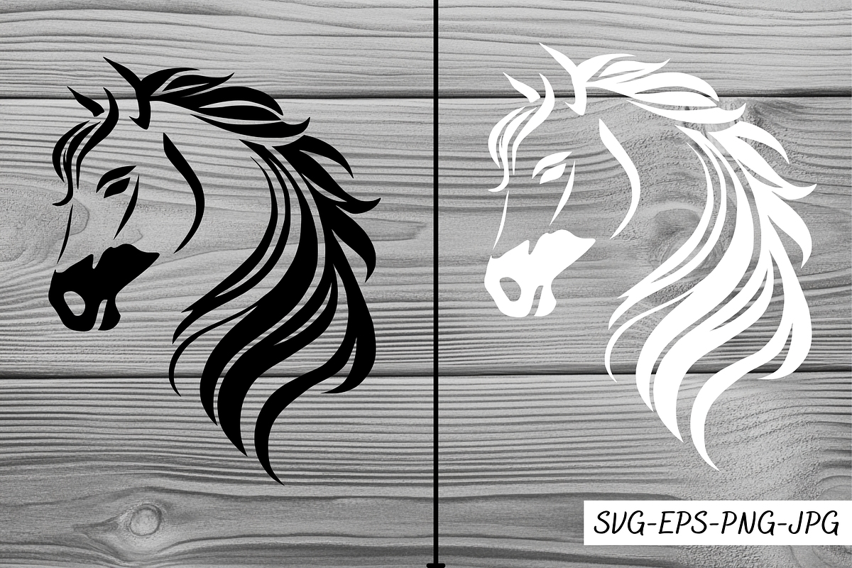 Horse Logo SVG| Cutting File| Horse, an Illustration by DesignHub (Photo 1 of 3)