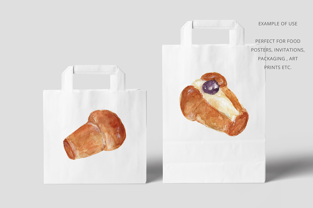 Italian Babà Dessert Watercolor, a Food Illustration by Kolorata Art (Photo 4 of 4)