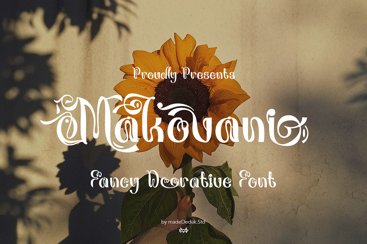 Makovani - Fancy Font, a Symbol Font by madeDeduk (Photo 1 of 10)