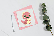 14 Cute Dino Dinosaur Character, an Animal Illustration by jongcreative (Thumbnail 6 of 7)