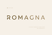 Romagna - Versatile Sans-Serif, a Sans Serif Font by AlienValley (Thumbnail 1 of 9)