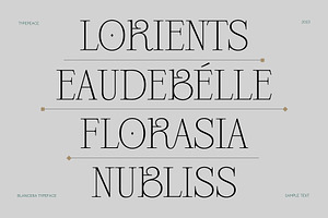 BLANCERA Display Serif