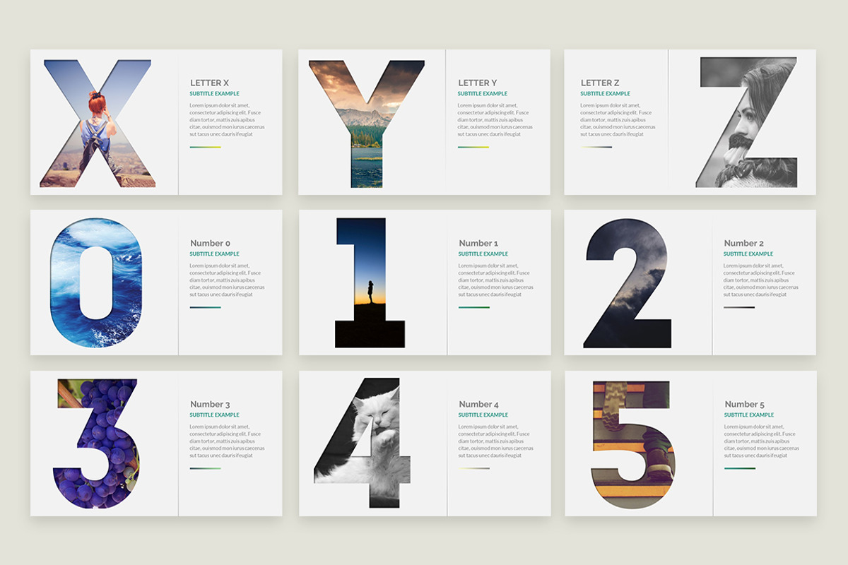Alphabet | Keynote Presentation, a Presentation Template by Zacomic Studios